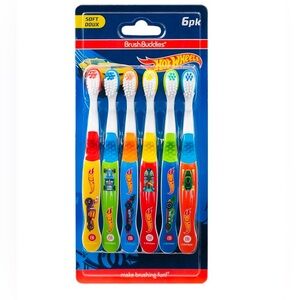 New Kids Hotwheels Toothbrushes - 6 Pack